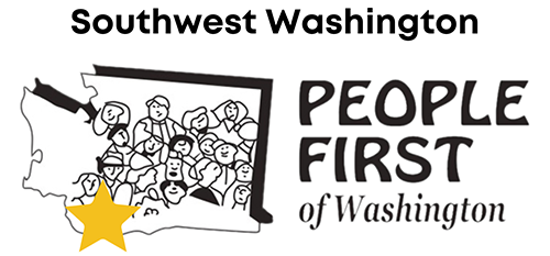 Link to the Southwest Washington Chapter meeting. Image shows the Southwest Washington chapter logo that is the state logo with a yellow star over southwest washington.